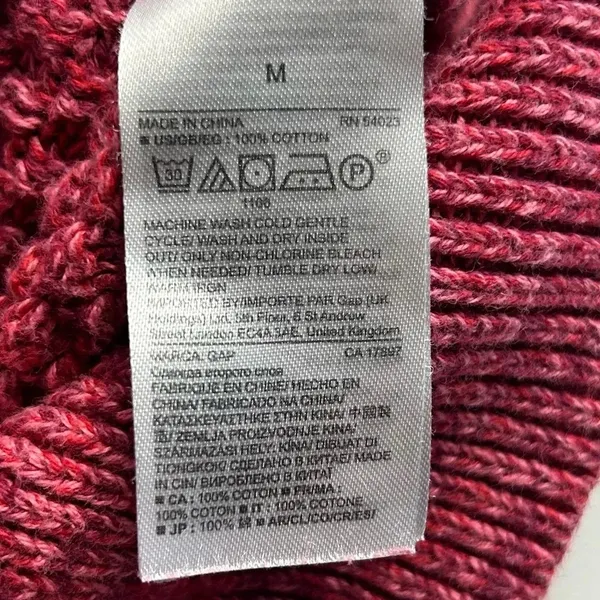 GAP Women's‎ Pink Cable Knit Pullover Sweater Size M Casual Fall - Image 13