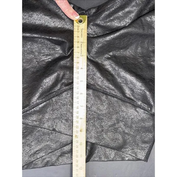 Offline Aerie High Rise Faux Leather Legging Black Preppy‎ Career City Sleek Lg - Image 4