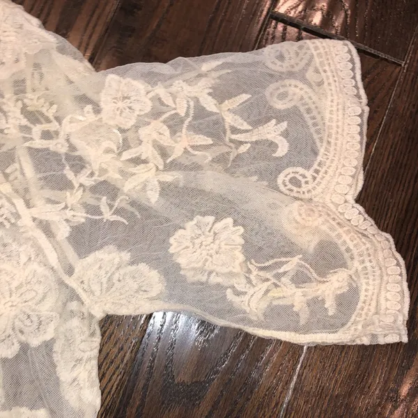 ADIVA ivory color lace knit light sheer kinono size XLarge - Image 5