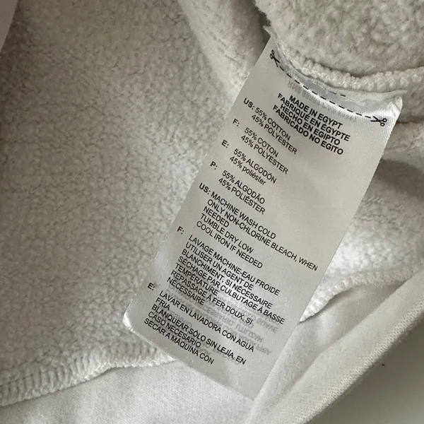 adidas White Pullover Hoodie with Small Logo - Image 6