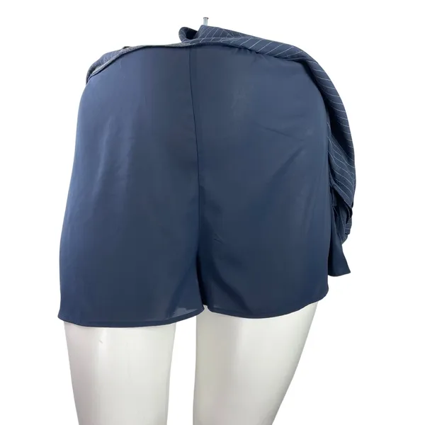 NEW Abercrombie & Fitch Women's Navy Blue High Waist Mini Skirt Skort Size XL - Image 4