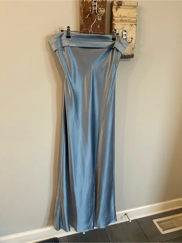 Altar’d State Paityn Strapless Maxi Dress in Light Blue - Image 2