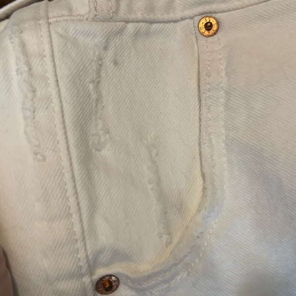 Levi’s 501 distressed buttonfly cut off denim shorts - Image 13
