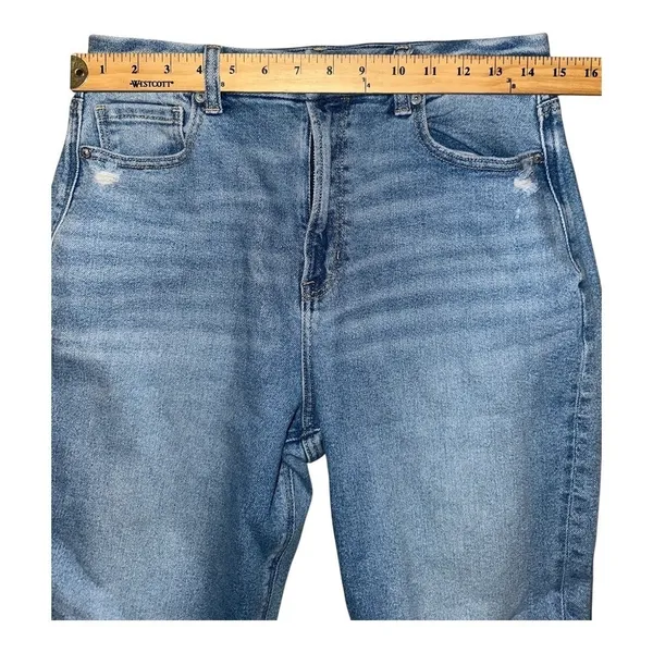 American Eagle Womens Stretch Ripped Curvy Mom‎ Jeans, Size 8 LONG - Image 9