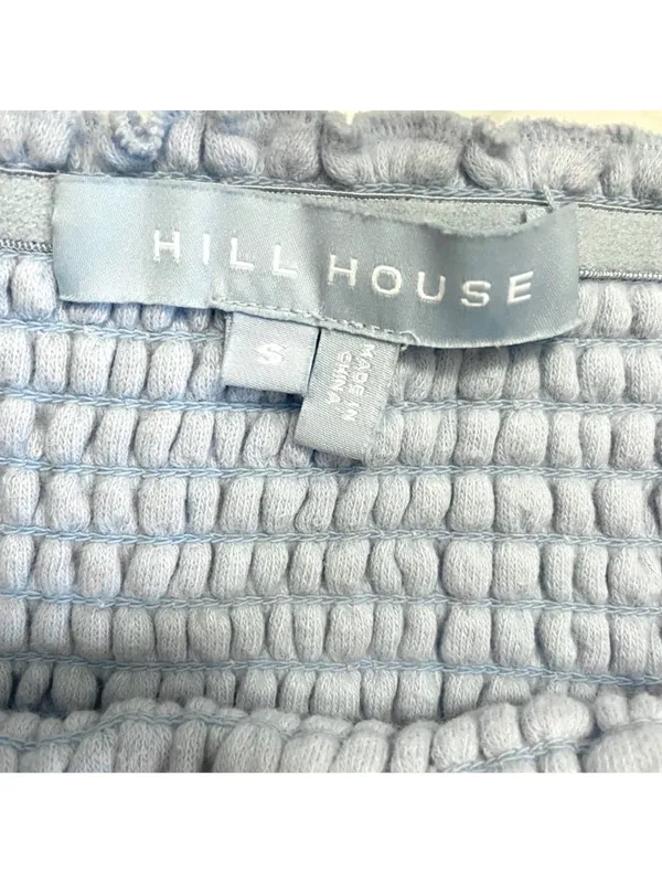 Hill House Roxie Nap Dress in Powder Blue Terry Halter Smocked Mini Coverup S - Image 3