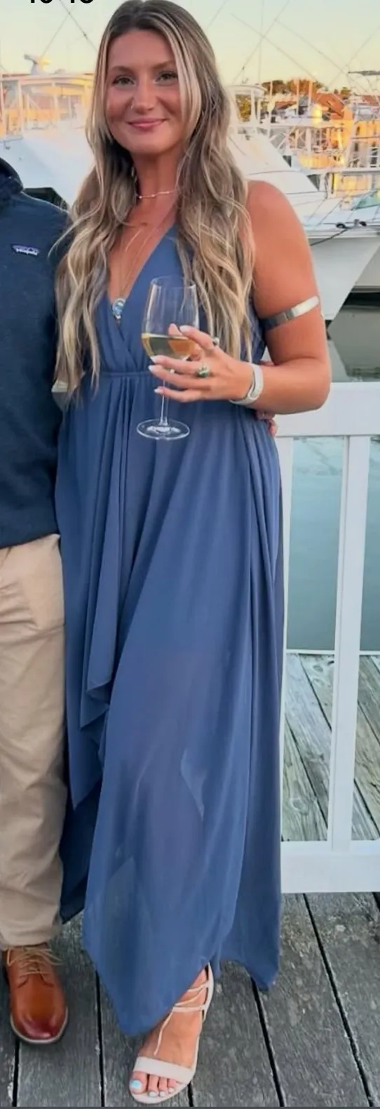 Lulus Denim Blue Dress - Image 5