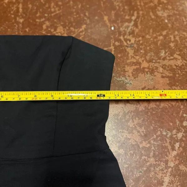 Polly Black Strapless Romper size 8 - Image 6