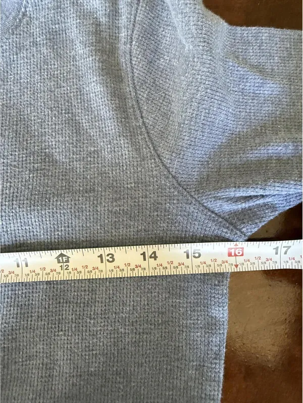 Cuddl Duds Thermals Light Blue Waffle Knit Long Sleeve Top Size S - Image 5
