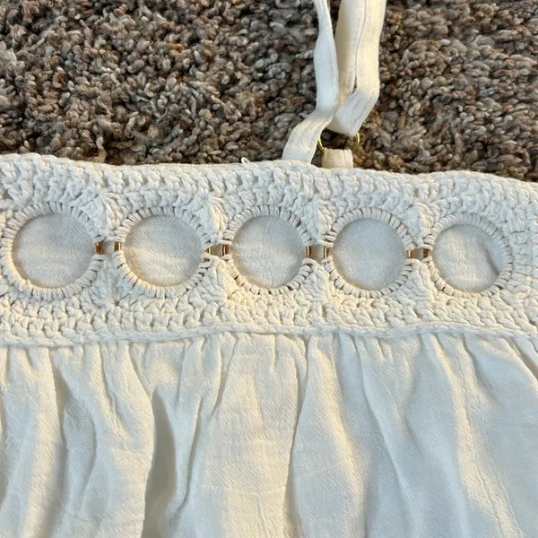 Love Stitch women’s cream tank top sz small NEW - Image 4