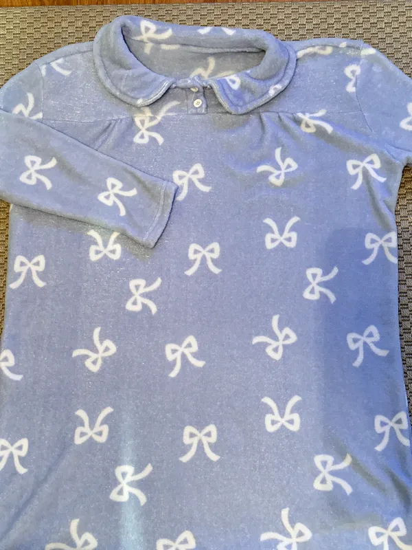 Fuzzy Night Gown /sleepwear Blue - Image 2