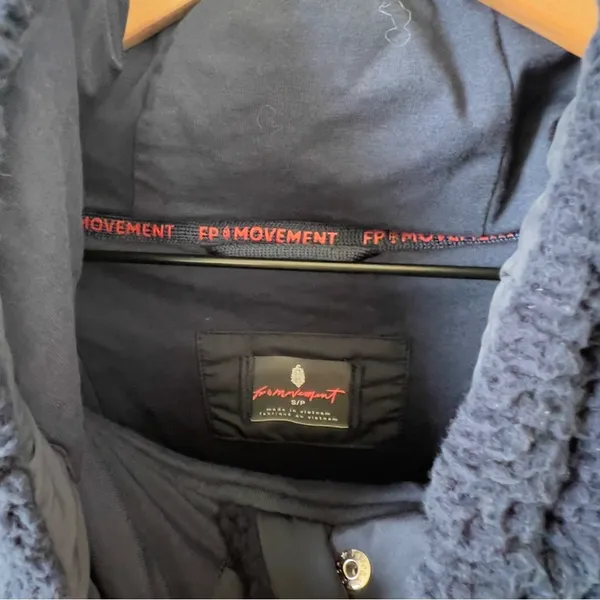 NWT Free People FP Movement Free Flow Fleece Pullover in Midnight Navy Blue - Image 7