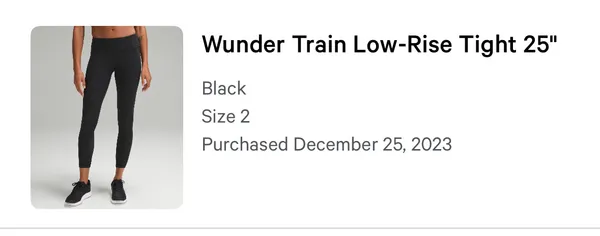 Lululemon Wunder Train Low-Rise 25" - Image 4