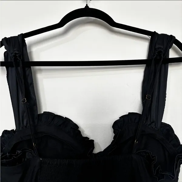 FREE PEOPLE midnight magic mini dress in black combo size large - Image 8