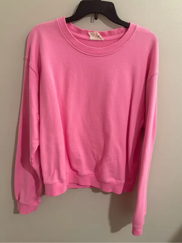 Blank NYC Bubblegum Pink Crewneck Sweatshirt - Image 2