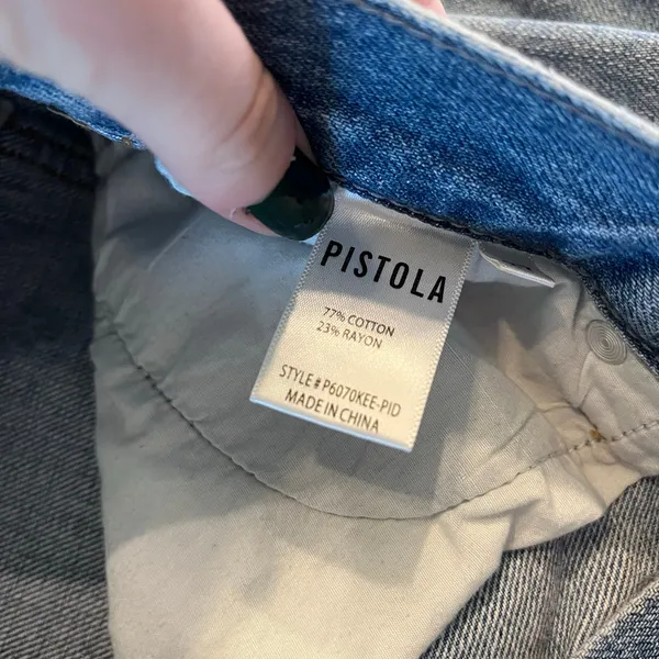 Pistola Presley High‎ Rise Relaxed Roller Jeans Size 27 - Image 6