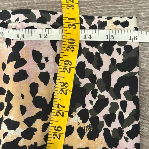 Veronica Beard Diane Stretch‎ Silk Leopard Print Midi Slip Skirt Lilac Multi 10 - Image 8
