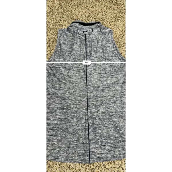 Under Armour Ole Miss Rebels Sleeveless Polo Shirt Navy Space Dye HeatGear M - Image 7
