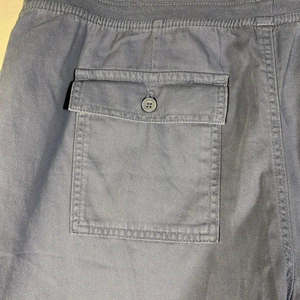 Orvis womens shorts blue pockets pull up tie front XL NWT - Image 4
