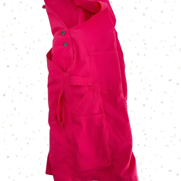 Duluth Trading Hot Pink Shortalls Heirloom Gardening Overall Work Shorts Size S - Image 4