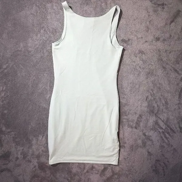 Open Edit XS Mint Green Sleeveless Bodycon Mini Dress Stretch Scoop Neck #1700 - Image 9