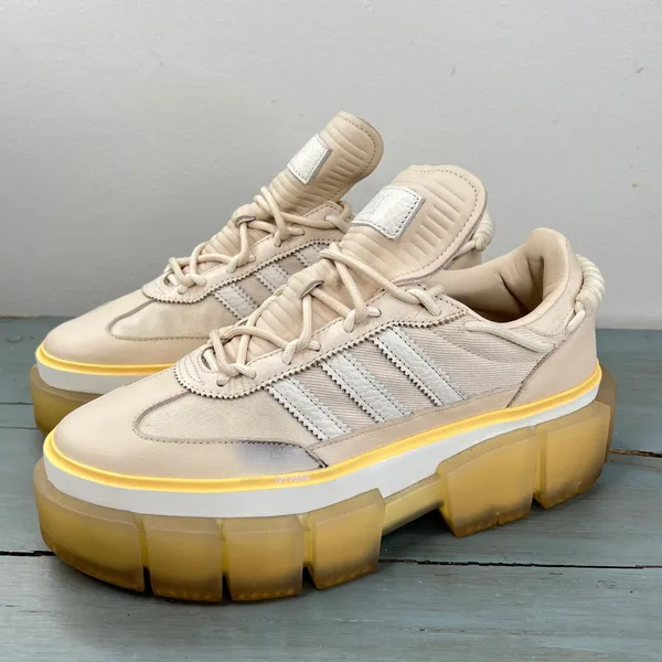 Adidas Ivy Park Super Super Sleek Platfor Sneakers Beige Yellow GZ389 Womens 9.5 - Image 4