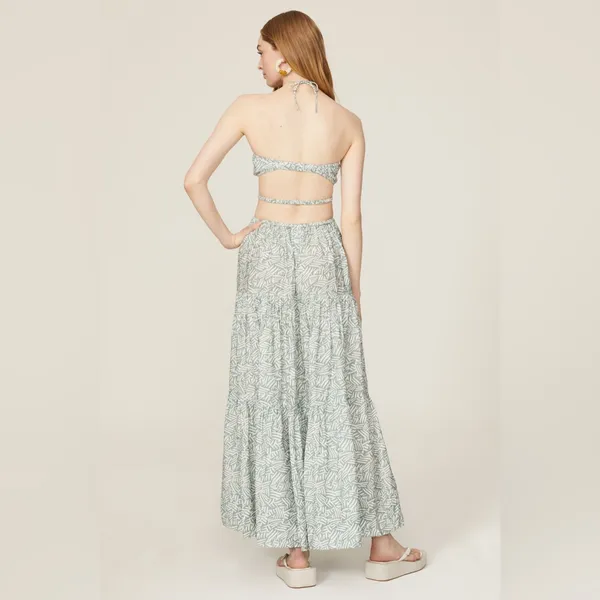 SIMKHAI Laurel‎ Palm Leaf Maxi in Suft Print Size xs - Image 6