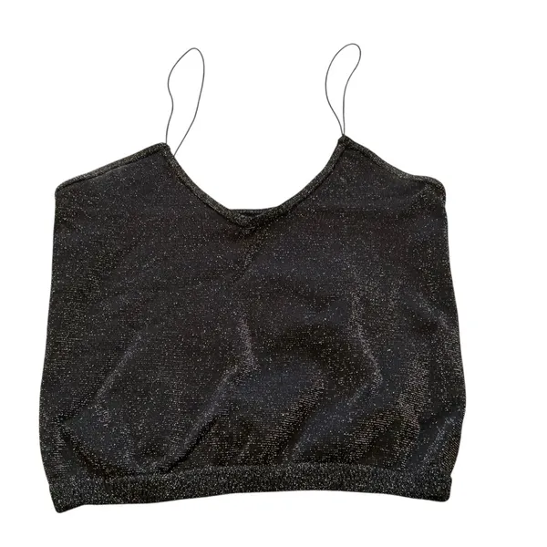 Free people intimately shinny slim strap brami crop top size m/l - Image 2