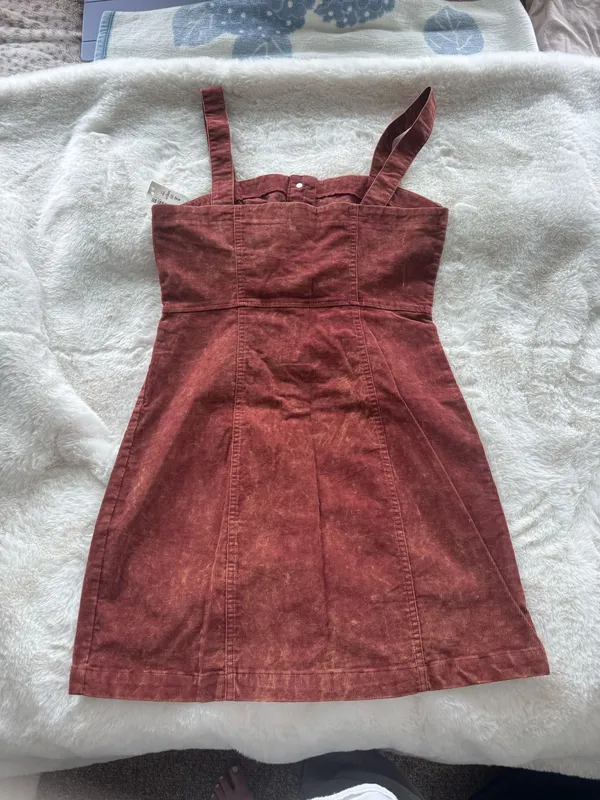 Aeropostale Corduroy Mini Dress Button Down - Image 2