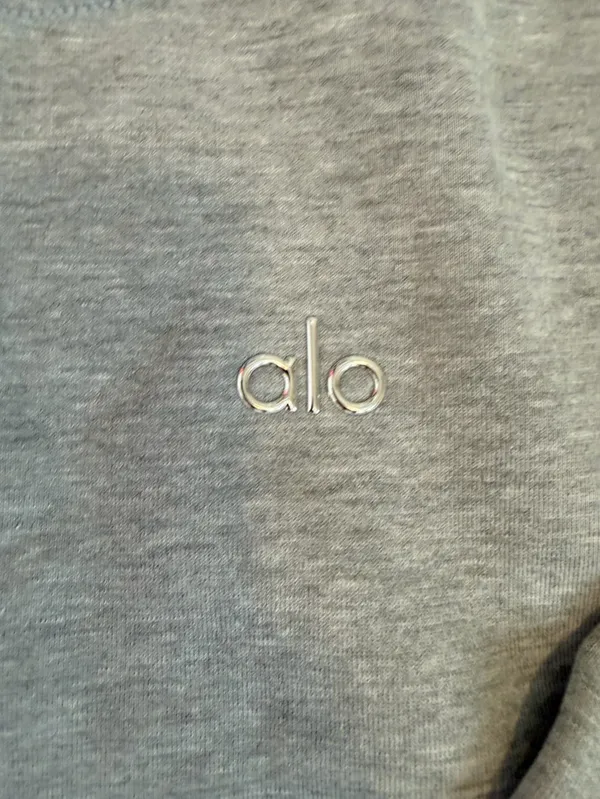 NWT Alo Accolade gray hoodie relaxed fit size xs unisex - Image 6