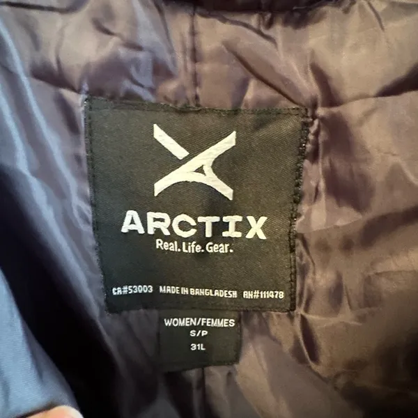 Arctix Women's Snow Sports Insulated Cargo Pants Size Small 30” Inseam Navy - Image 3