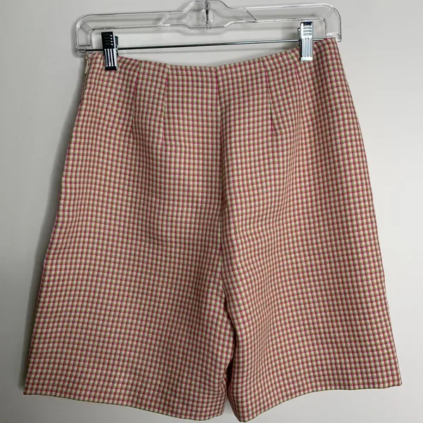 Alexa Chung High Waisted Plaid Womens Long Shorts US 6 - Image 12