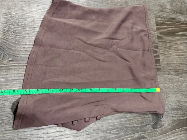 edikted Brown Strapless Asymmetrical Top - Image 7