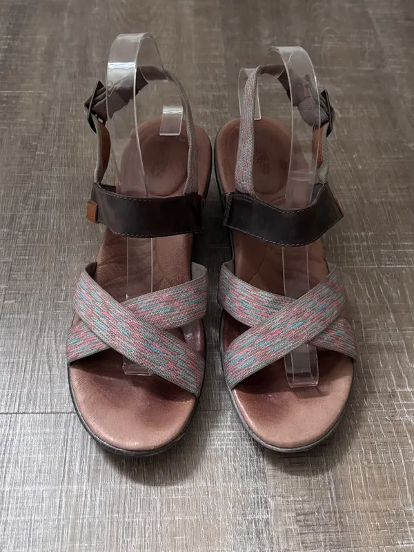 Keen Skyline Wedge Sandals Brown Multicolor Womens 8.5 Comfort Boho Chic Granola - Image 4