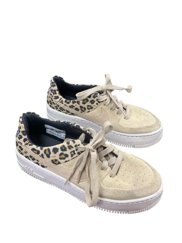 Nike AF1 wms Sage Premium leopard low top tan suede sneakers sz 7.5 SKU 10-521 - Image 3