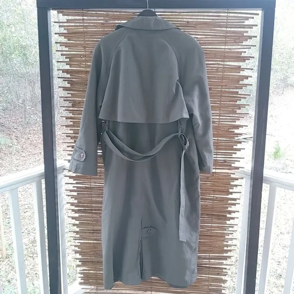 New York Harbor 12 Gray Trench Coat - Image 5