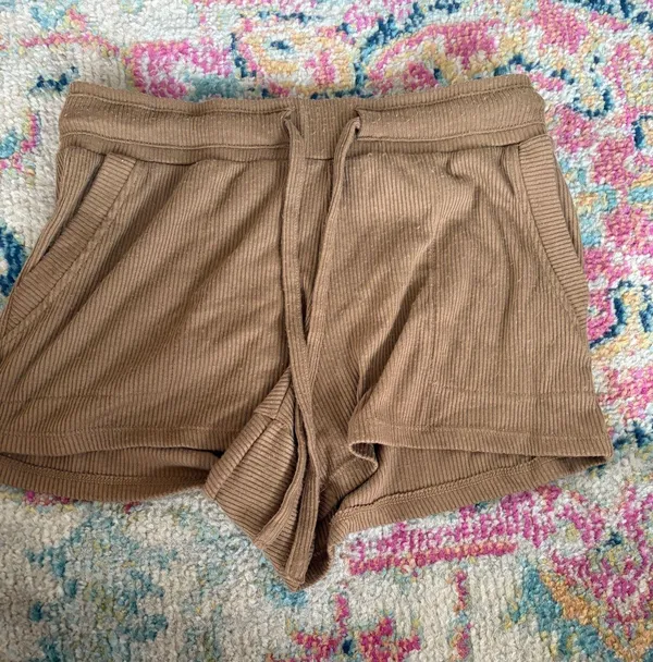 Brown Lounge Shorts - Image 2