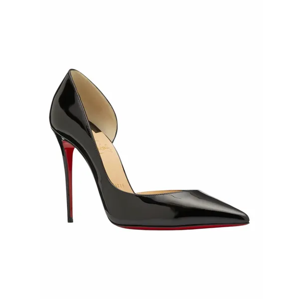 Christian Louboutin Iriza 100 Patent Leather d'Orsay Pump Black Size 39 - Image 4