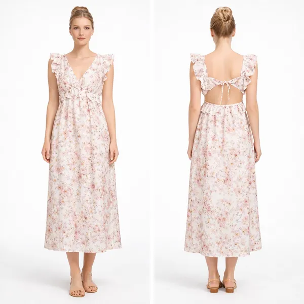 Munthe. Hives Silk Blend Floral Dress.‎ - Image 2