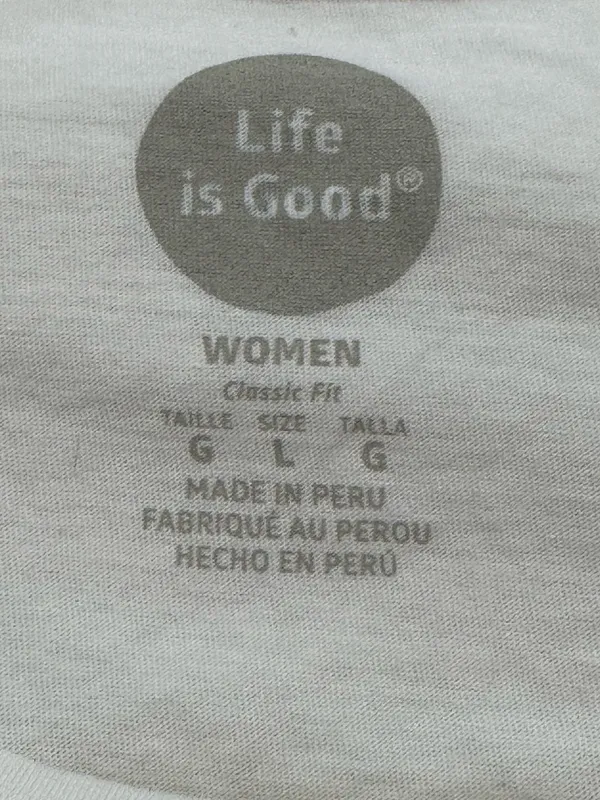 Life is Good Hiking Not All Who Wander Short Sleeve Tee Shirt Women’s Large - Image 2