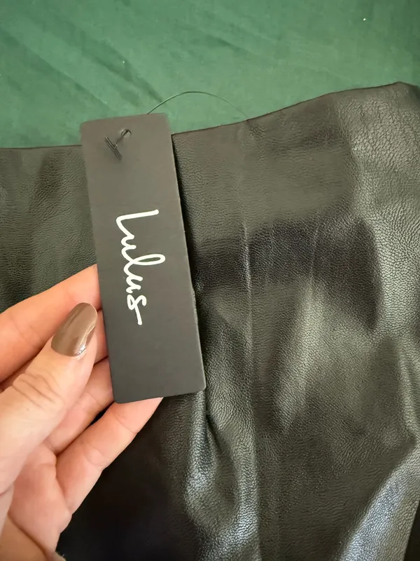 Leather Skirt Lulus Mini Black Faux - Image 3