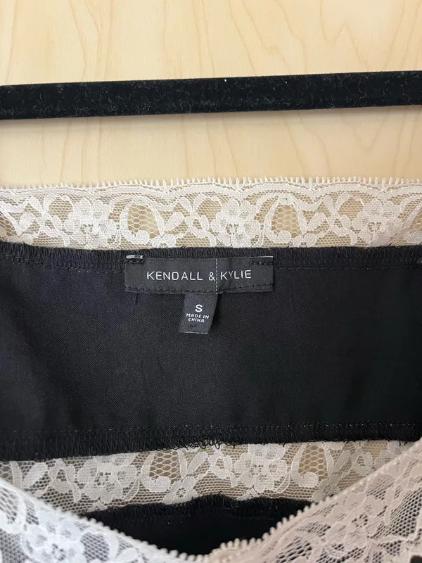 PacSun Kendall & Kylie Black Lace Crop Top - Image 5