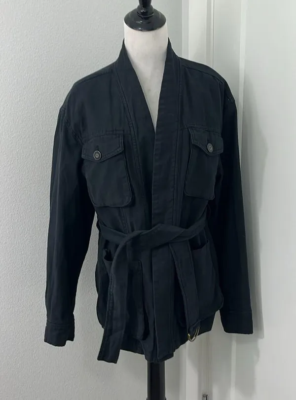 Free People XS Black Cargo Utility Jacket In Our Nature - Image 4