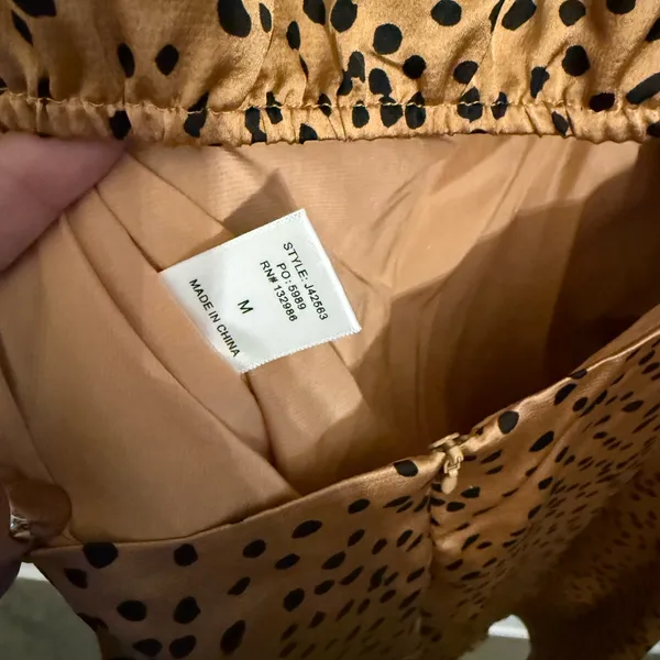 Mittoshop Tan Long Sleeve Cutout Dress - Image 4