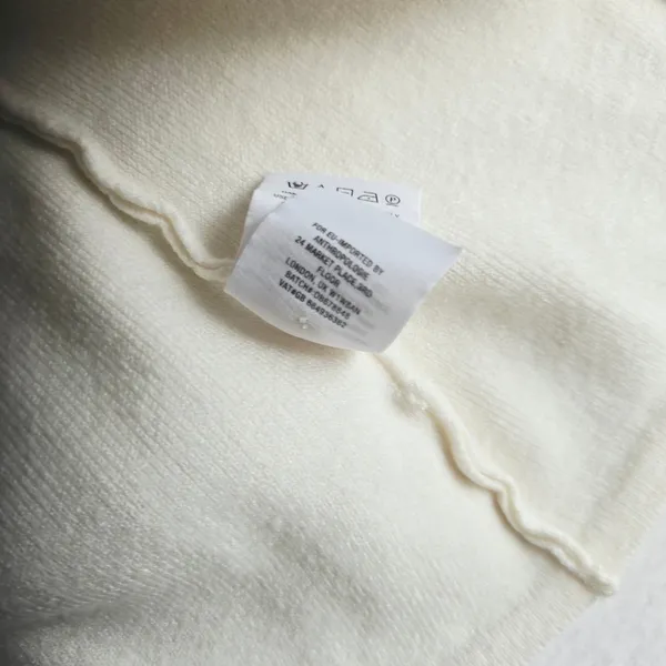 Anthropologie Moth Cream Ivory‎ Bell Sleeve Knit Sweater Shift Dress Medium - Image 8