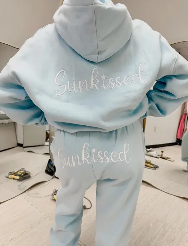 Sunkissed Coconut New Release Powder Blue Sweatpants - Image 5