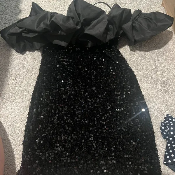 DO+BE Women's sequin mini Dress Black Size S‎ - Image 5