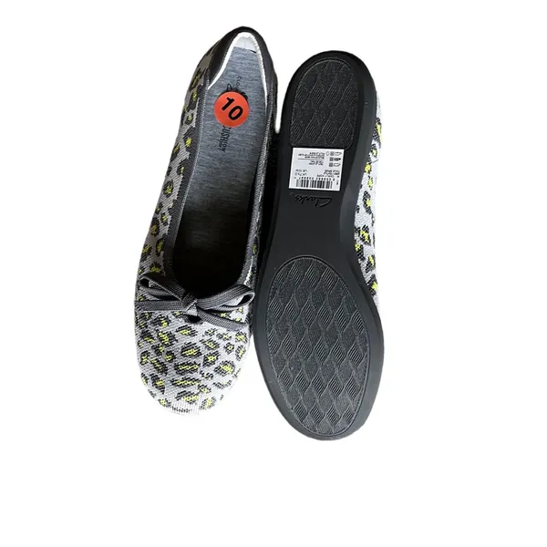 NEW CLARKS Women's Clarks, Carly Hope Flat GREY LEOPARD - Image 10