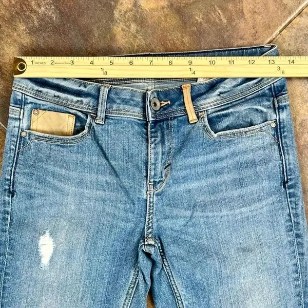 Zara Z1975 Distressed Ripped Skinny Denim Jean 4 - Image 3