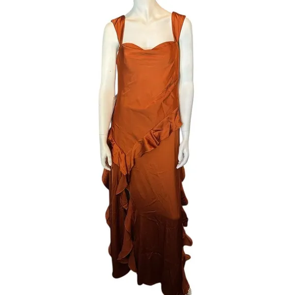 Azazie Sloane Cinnamon A-Line Sweetheart Neckline Dress Cinnamon 12 NWT IN PKG - Image 3
