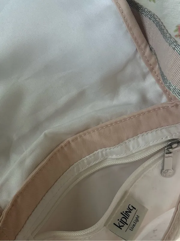 KIPLING Live Light Casual Lightweight Crossbody Bag in Light Pink Rare - Image 4
